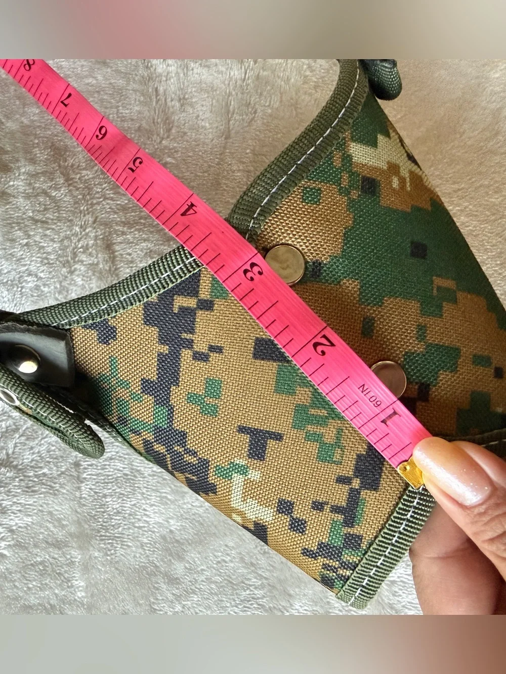 camo dog muzzle made of durable nylon material adjustable strap #5 NEW Green